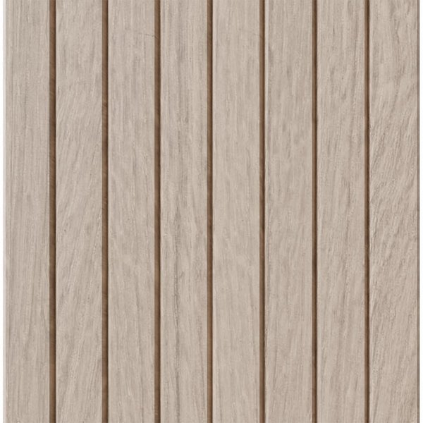Designs Of Distinction 1-1/2" Thin Bevel Slat Tambour - White Oak (12"W x 48"L) 011248206WK1